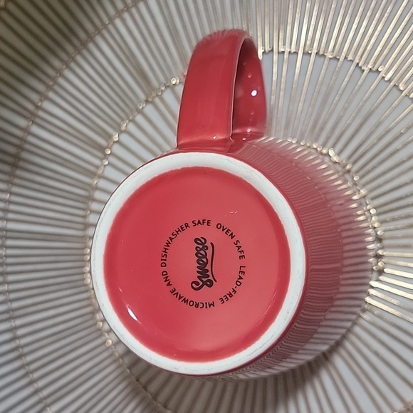 Sweese Red Porcelain Coffee Mugs Set Of Four - Picture 5 of 5